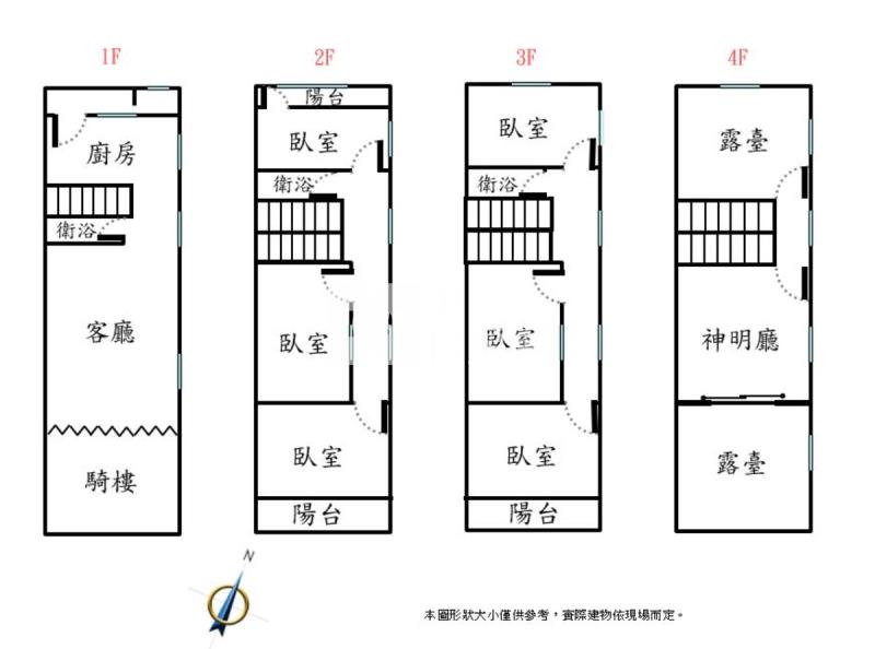 大里老街震後臨路透天房屋室內格局與周邊環境
