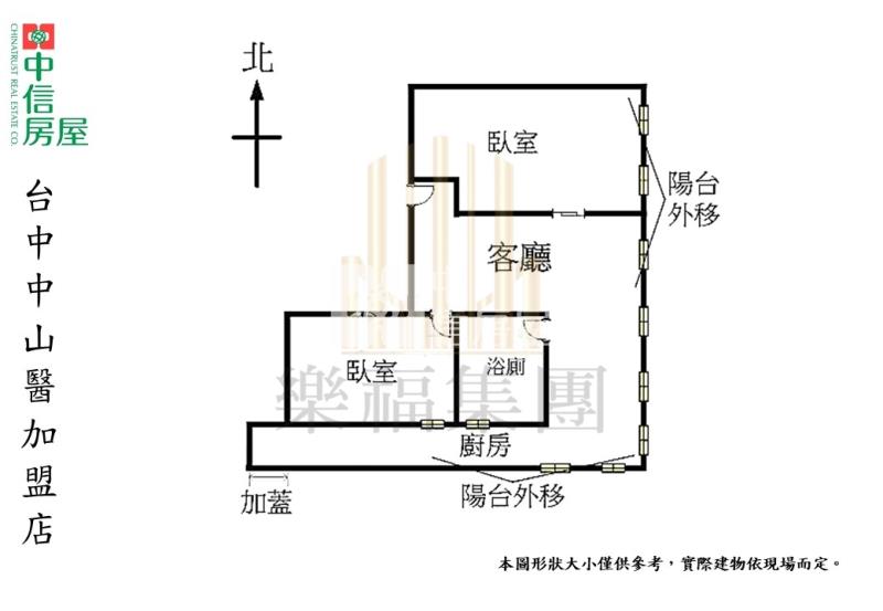 美術園道勤美旁屋況極美採光大兩房房屋室內格局與周邊環境