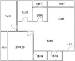 照南學區優質3房平車美廈房屋室內格局與周邊環境