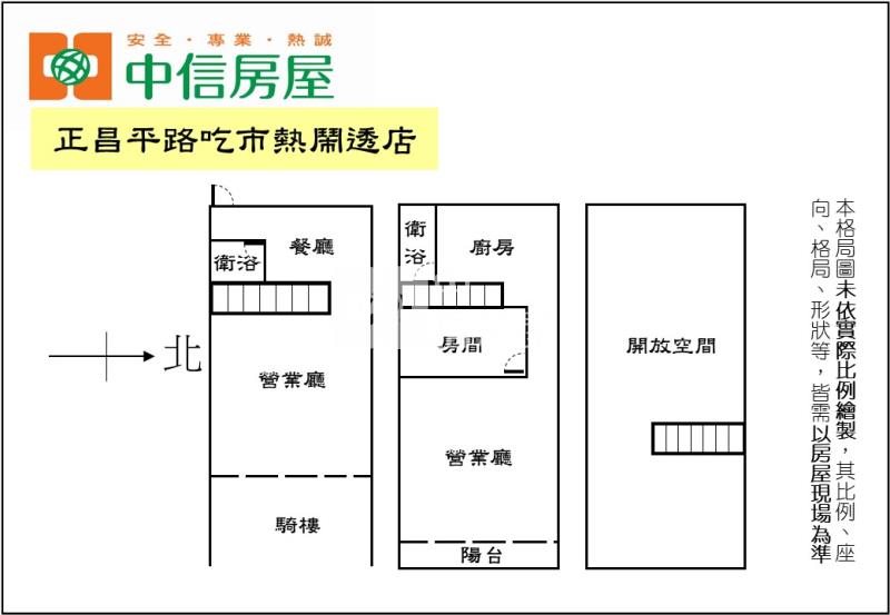 正昌平路吃市熱鬧透店房屋室內格局與周邊環境