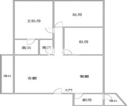竹南佳北三房平車美廈房屋室內格局與周邊環境