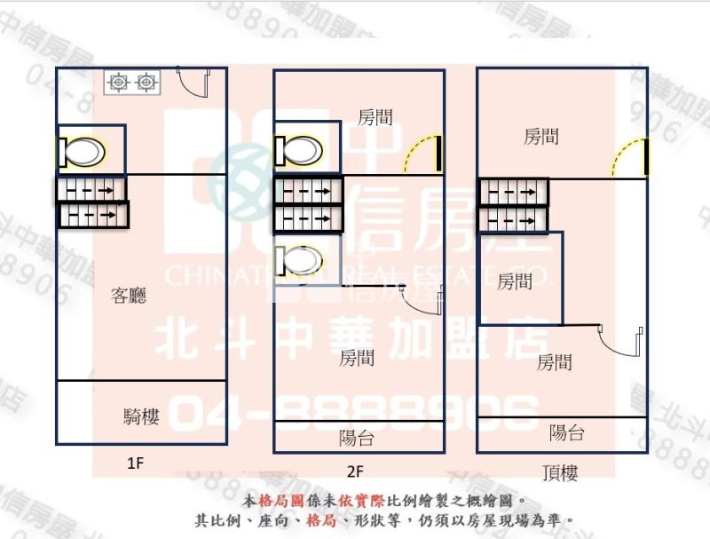 大村烤狀猿旁美透天房屋室內格局與周邊環境