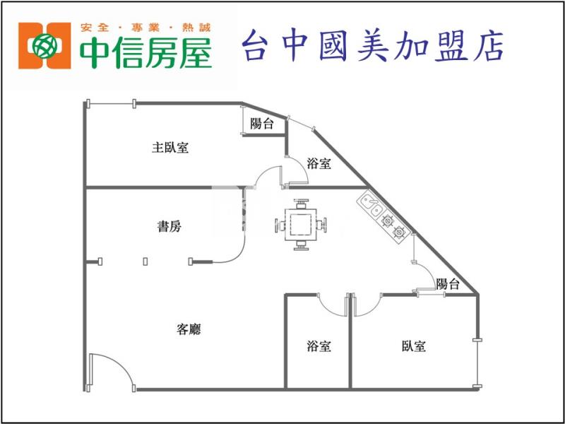 國美精美三房房屋室內格局與周邊環境