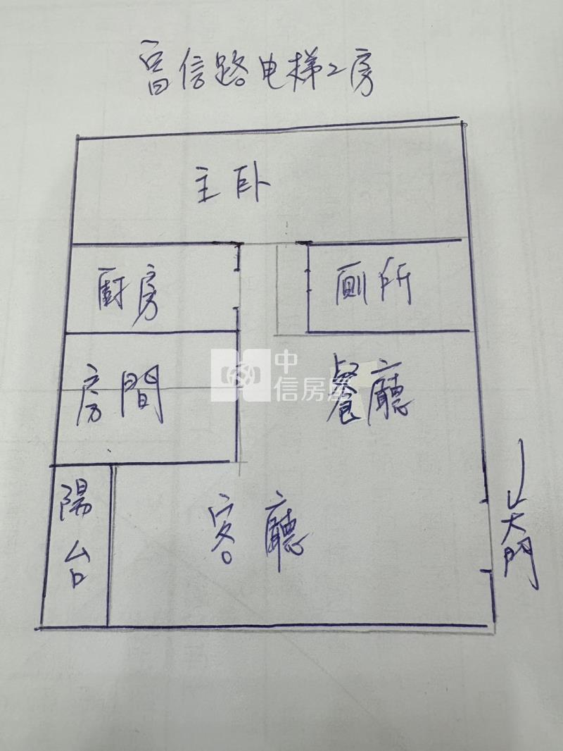 好市多附近電梯大二房房屋室內格局與周邊環境