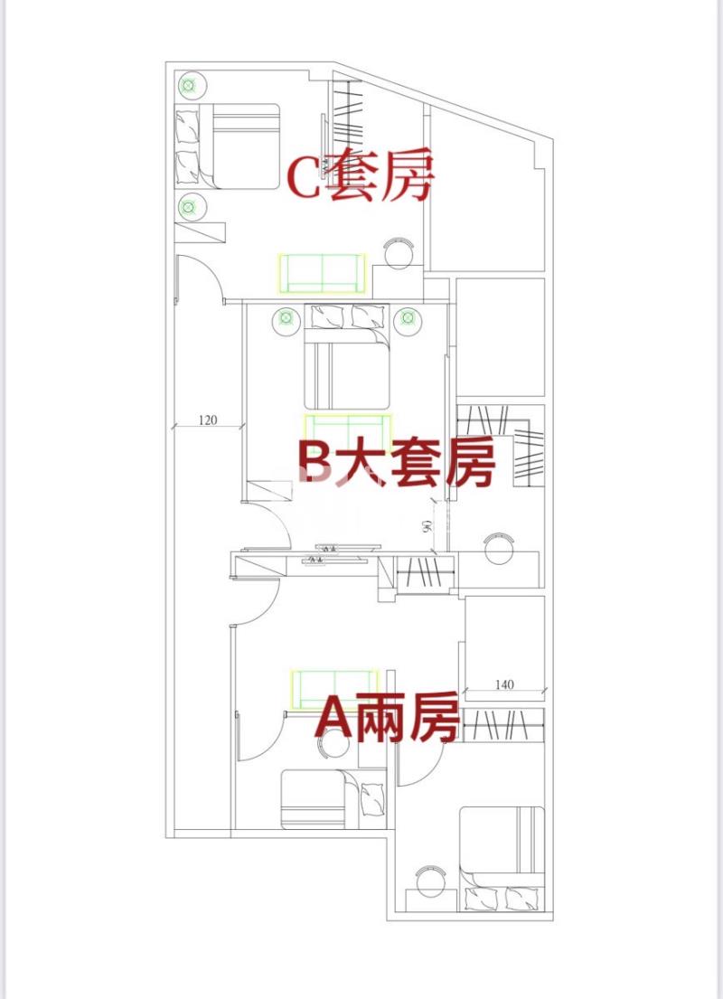 桃園夜市高投報3套房房屋室內格局與周邊環境