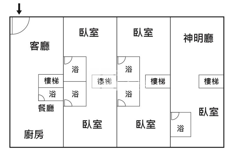 五期社區邊間採光5套房大別墅房屋室內格局與周邊環境