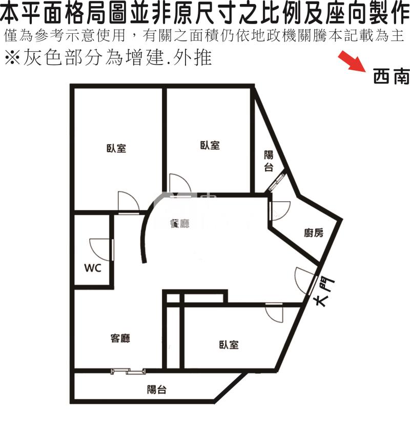 歸仁圓環全新裝潢2+1美車寓房屋室內格局與周邊環境