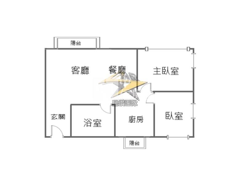 【星鑽】(專委)A18米蘭達景觀2+1房車房屋室內格局與周邊環境