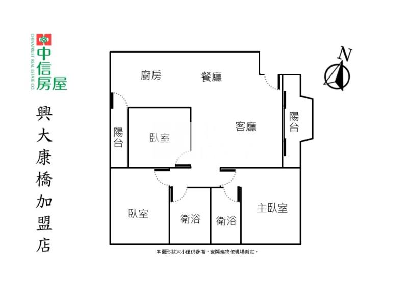 曉明女中旁大三房美屋房屋室內格局與周邊環境
