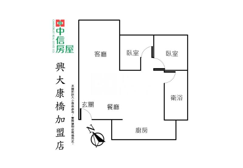 教育大學全新裝潢2房房屋室內格局與周邊環境
