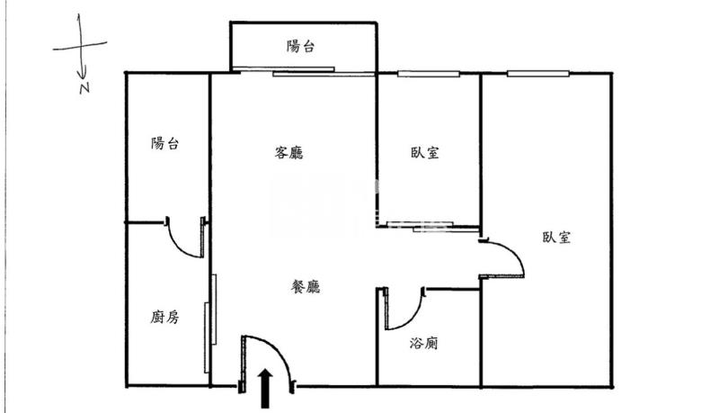 金捷市8F 2房車位房屋室內格局與周邊環境