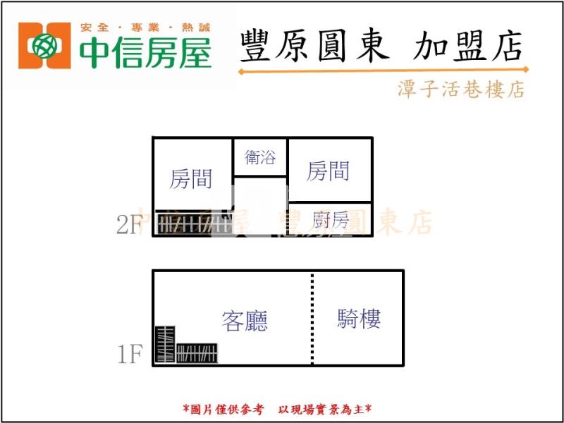 潭子8M活巷樓店房屋室內格局與周邊環境