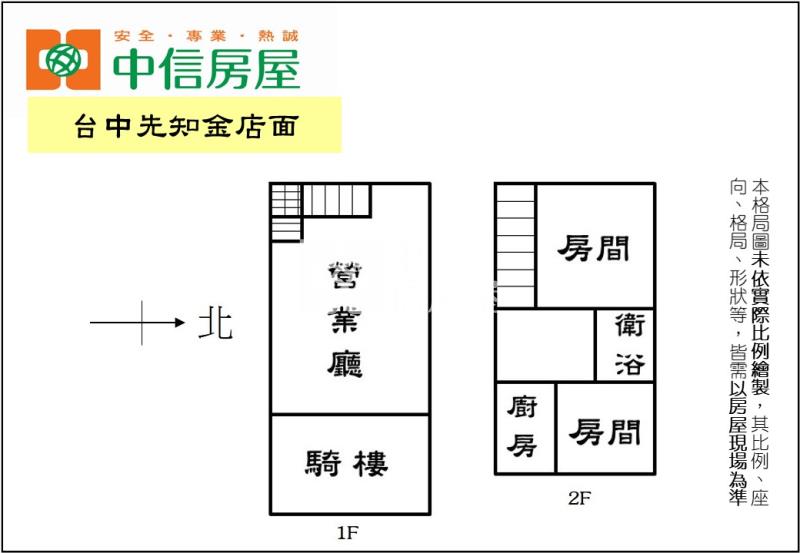 台中先知金店面房屋室內格局與周邊環境