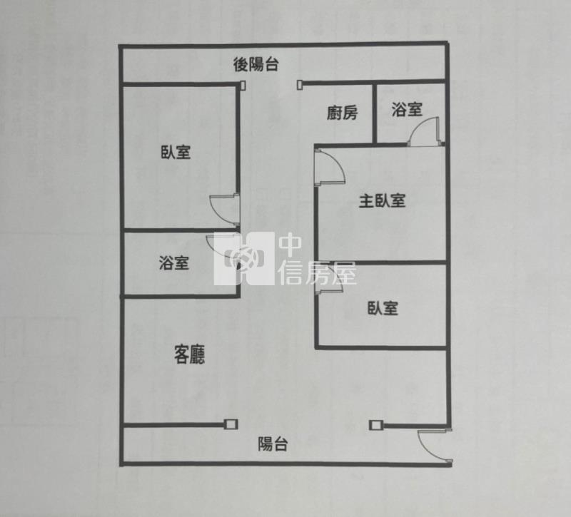 內壢大華路大三房房屋室內格局與周邊環境