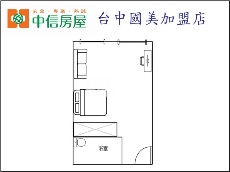 台中火車站大套房房屋室內格局與周邊環境