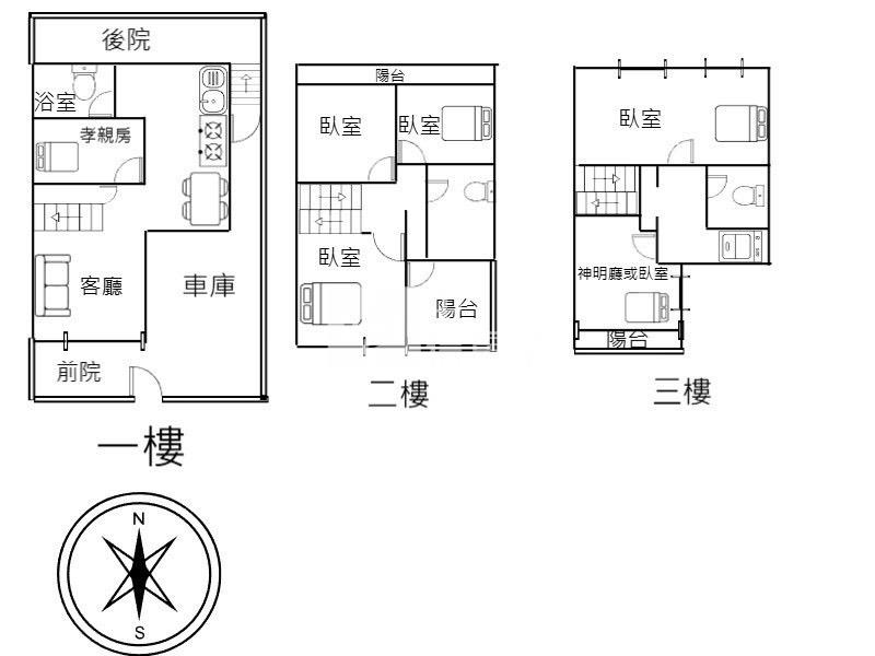 太平全新整理孝親房雙拼日式透天房屋室內格局與周邊環境