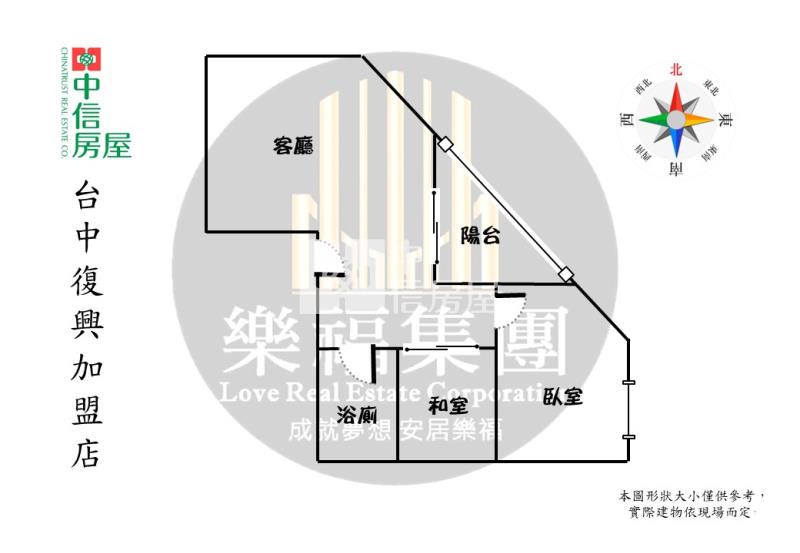勤美商圈旁低總價電梯2房房屋室內格局與周邊環境