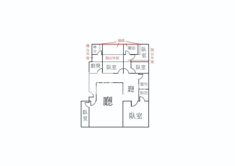 二中旁面公園5房房屋室內格局與周邊環境