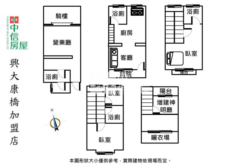 北屯捷運興安商圈旁別墅房屋室內格局與周邊環境