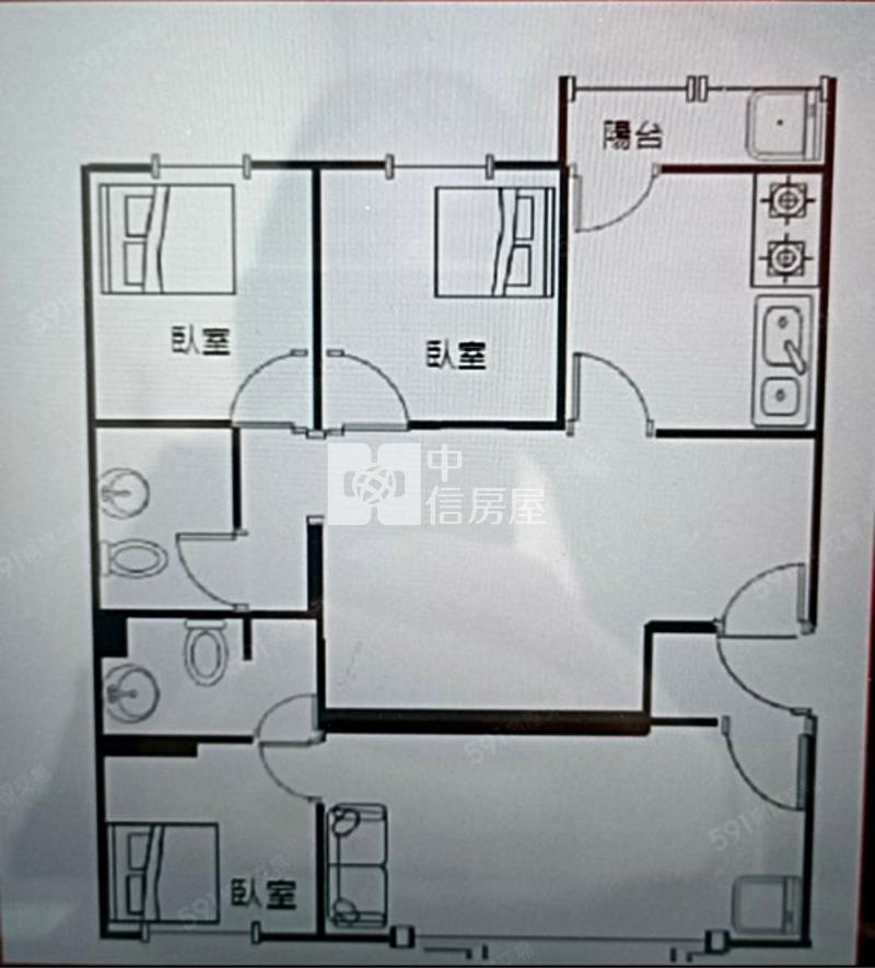 ●市區高投報裝潢三房房屋室內格局與周邊環境