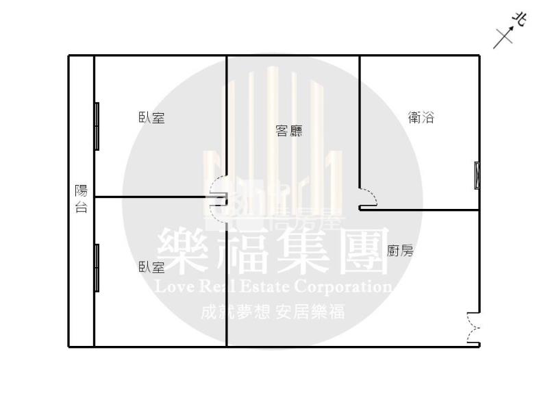 教育大學低總價收租兩房房屋室內格局與周邊環境
