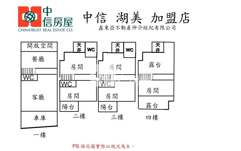 海東國小全新四套房透天車墅房屋室內格局與周邊環境