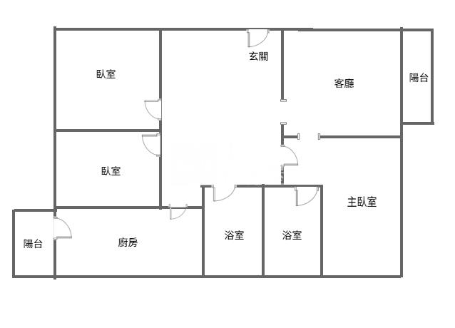 正A23捷運站/三房雙衛浴美寓/前後陽台房屋室內格局與周邊環境