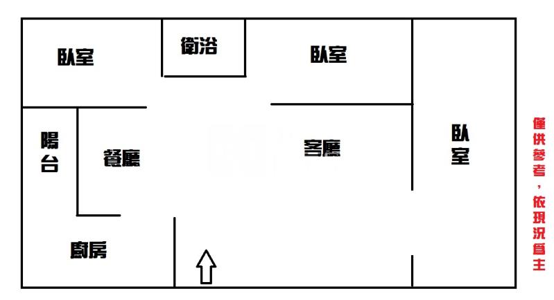 楊梅萬大市場旁美三房房屋室內格局與周邊環境