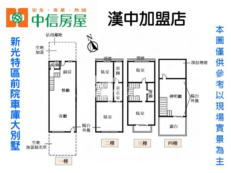 新光特區前院車庫大別墅房屋室內格局與周邊環境