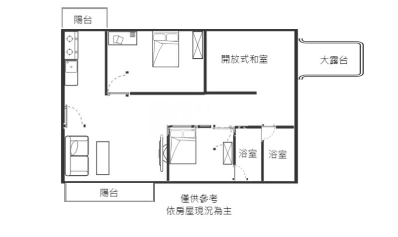 康橋溫泉景觀戶3房雙車位房屋室內格局與周邊環境