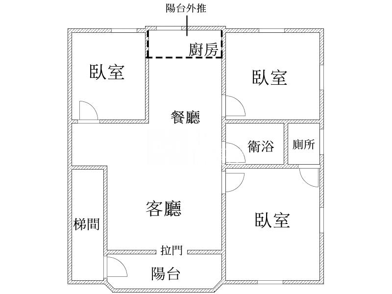 502.仁愛邊間三樓美寓房屋室內格局與周邊環境