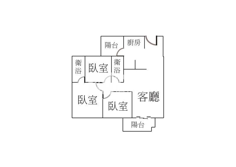 陞霖太美三房雙平車視野戶房屋室內格局與周邊環境