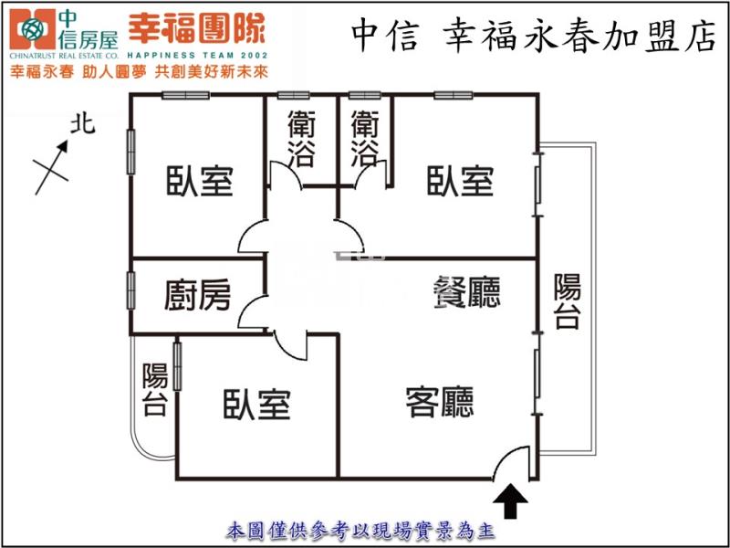 國圖館五權車站大三房房屋室內格局與周邊環境
