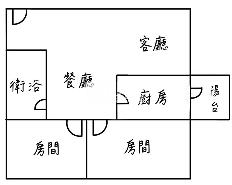 竹南勝麗A+ 6樓2房房屋室內格局與周邊環境
