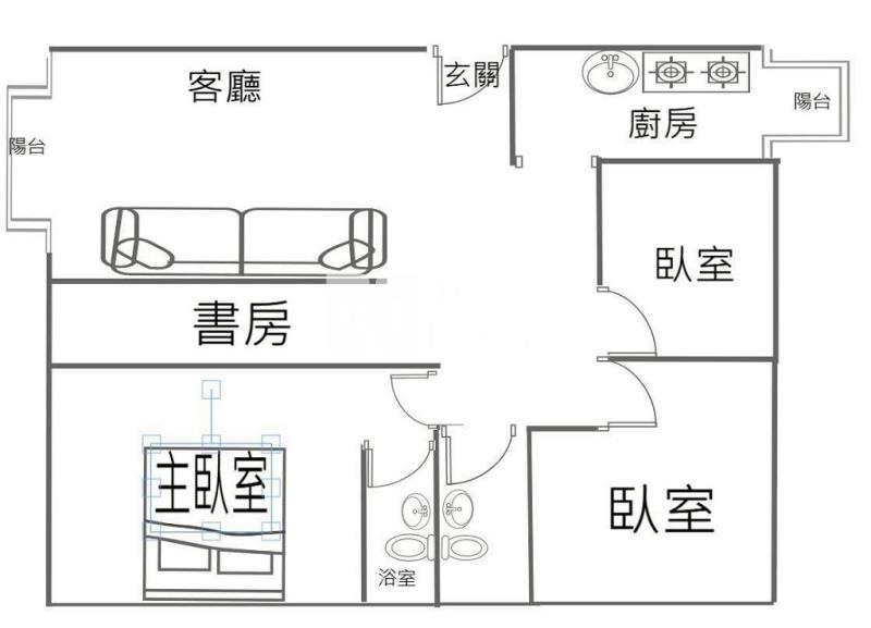 新都悅3+1房+雙車位(中信卓越團隊)房屋室內格局與周邊環境