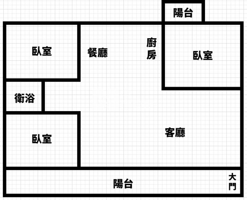 山仔頂美三房車房屋室內格局與周邊環境