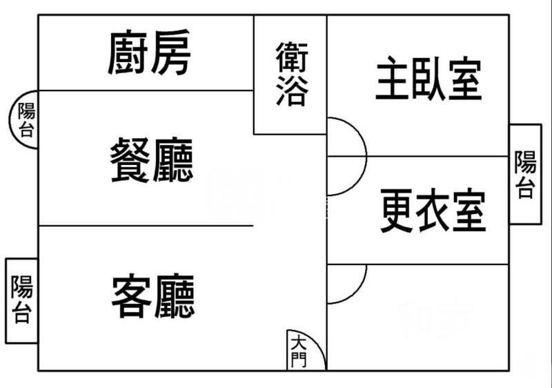 新民路美3房房屋室內格局與周邊環境
