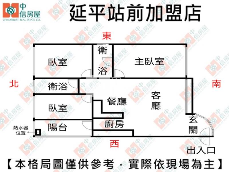 三民學區視野三房平車房屋室內格局與周邊環境