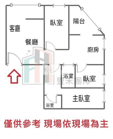 【豐禾】內壢鍾愛一生整新三房車房屋室內格局與周邊環境