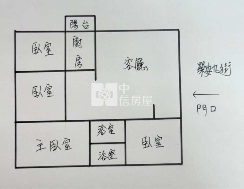榮安九街4房車房屋室內格局與周邊環境