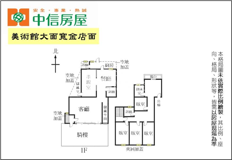 美術館大面寬金店面房屋室內格局與周邊環境