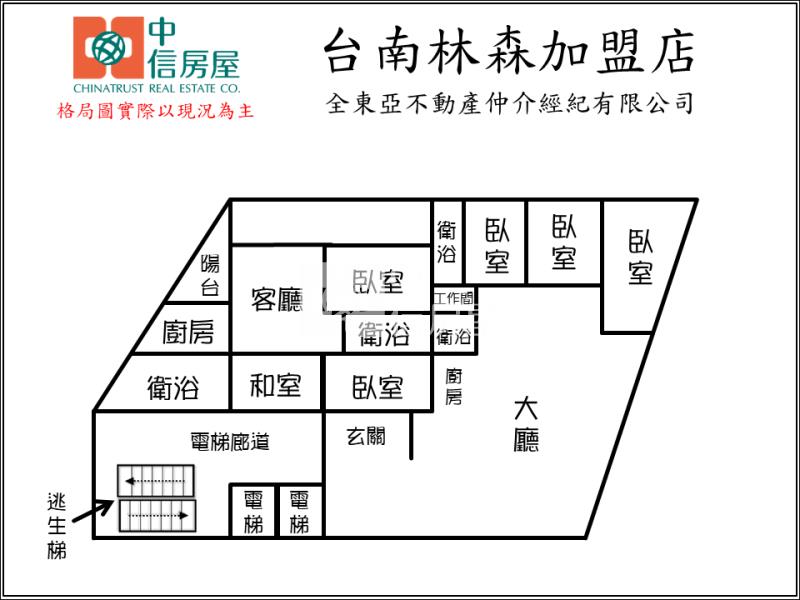 新化中山路整新商住景觀大樓房屋室內格局與周邊環境