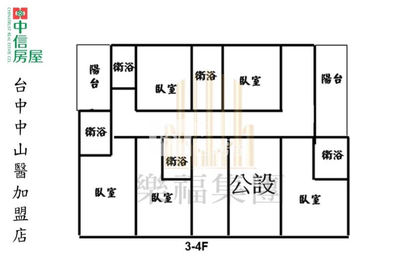 七期整層收租聖品C房屋室內格局與周邊環境