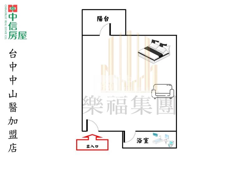 中國醫小資低總價套房房屋室內格局與周邊環境
