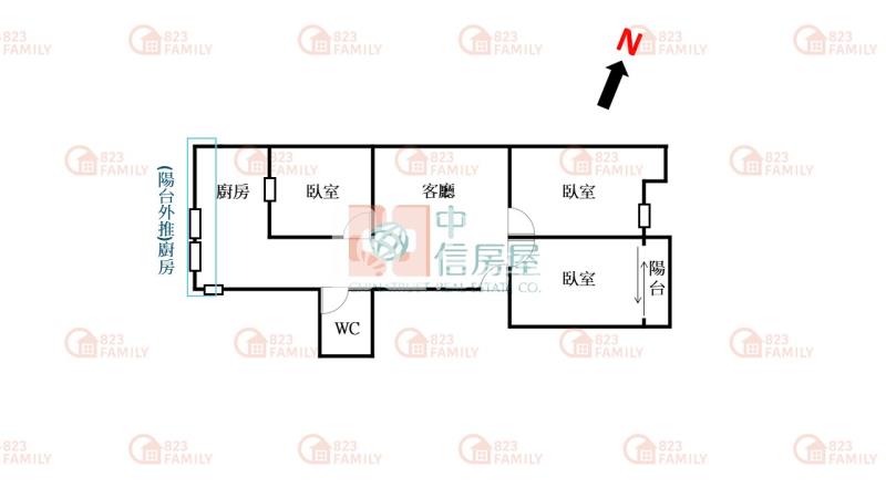 宜興國小大坪三房美寓房屋室內格局與周邊環境