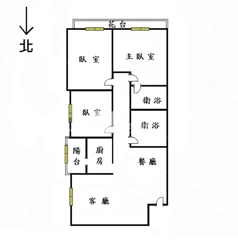 經典水湳捷運宅三房平車GO房屋室內格局與周邊環境
