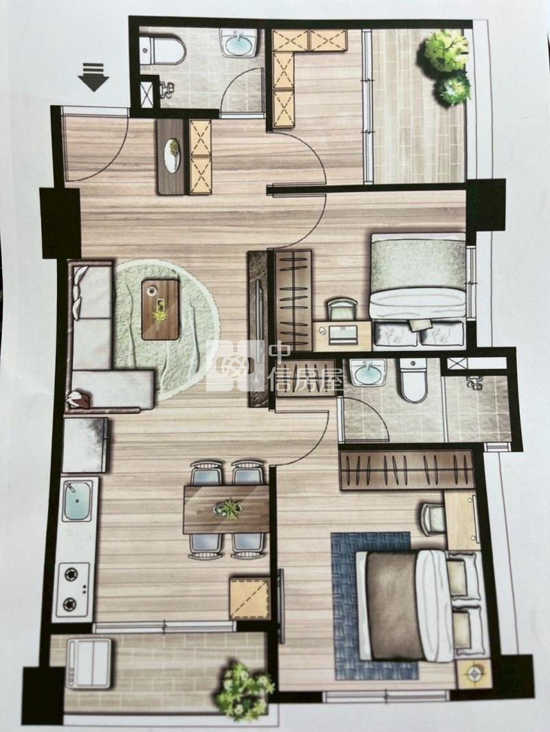 觀音馥二代全新電梯三房房屋室內格局與周邊環境