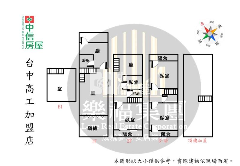 東區正臨20米路黃金透店房屋室內格局與周邊環境