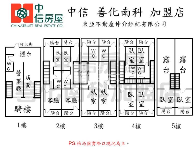 永康復華商圈大面寬雙金店住房屋室內格局與周邊環境