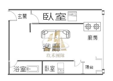 【玖禾】青埔景觀公園河岸2房車宅房屋室內格局與周邊環境